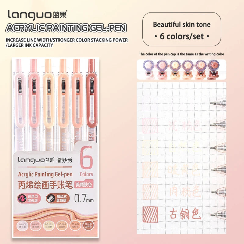 12 Color Acrylic Gel Pen Set