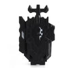 Black burst-style spinning top launcher for kids with a firing mechanism.