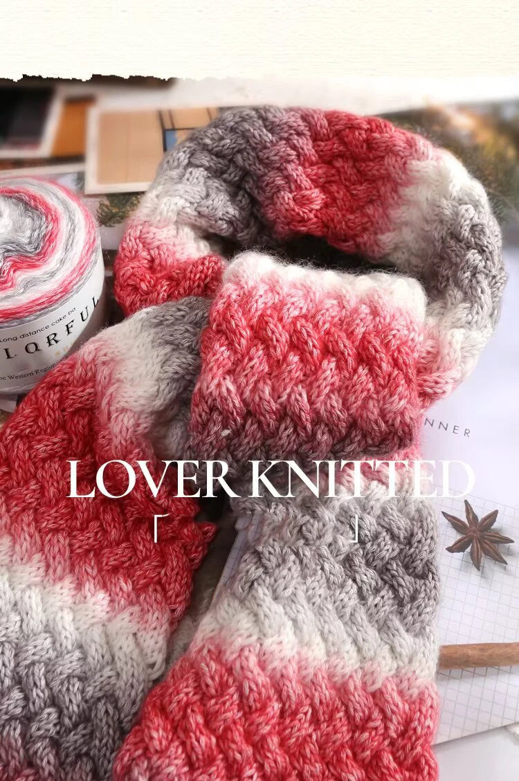 Gradient Cake Yarn – 200g Soft Wool Blend for Knitting & Crochet