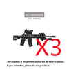 3D printed M27 IAR assault rifle model with accessories