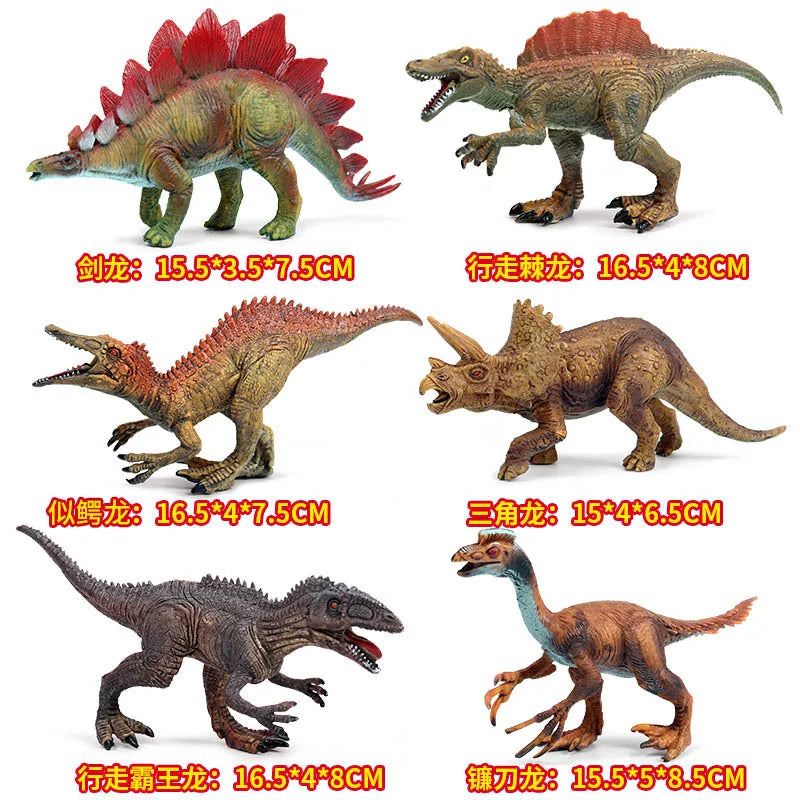 Realistic Dinosaur Figurine Collection for Imaginative Play