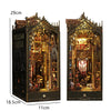DIY Miniature Book Nook Kit - Retro Wooden Dollhouse Shelf Decor