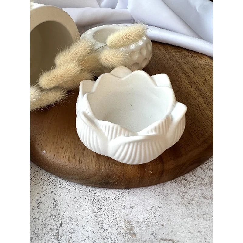 Lotus Flower Silicone Mold for DIY Candles & Crafts