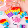 Mini Pop Fidget Keychains for Kids - 20 Pack Sensory Toys for Party Favors & Classroom Rewards