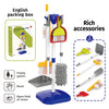 Kids' Pretend Play Cleaning Set with Vacuum & Dustpan