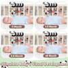 A set of visual development toys for babies showing progression from 0 to 6 months.