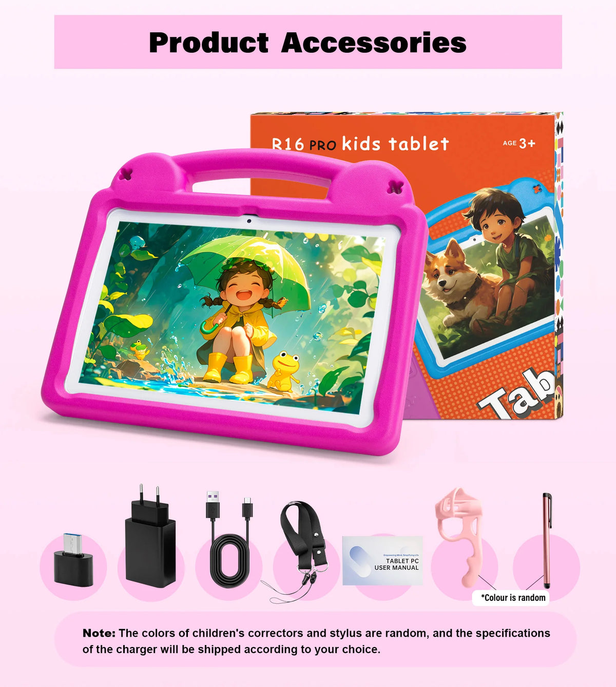 Kids Tablet PC with Expandable RAM and Dual Cameras