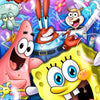 A vibrant illustration featuring characters from SpongeBob SquarePants in a diamond painting style.