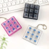 Mini Mechanical Keyboard Fidget Keychain with Clicking Keys