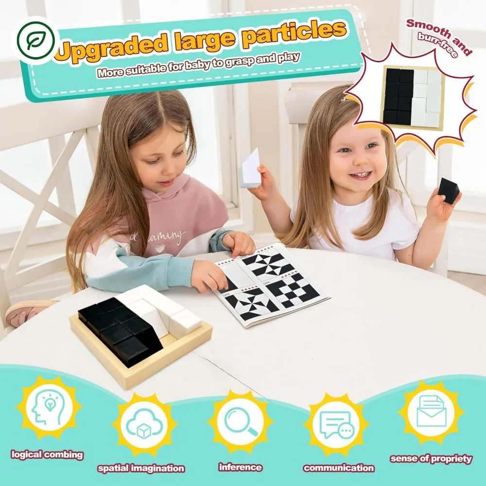 A children's game featuring a large puzzle cube and storage case for logical combing, spatial imagination, inference, communi