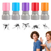 A set of realistic mosquito prank stamps in various colors, including pink, blue, purple, red, and orange.