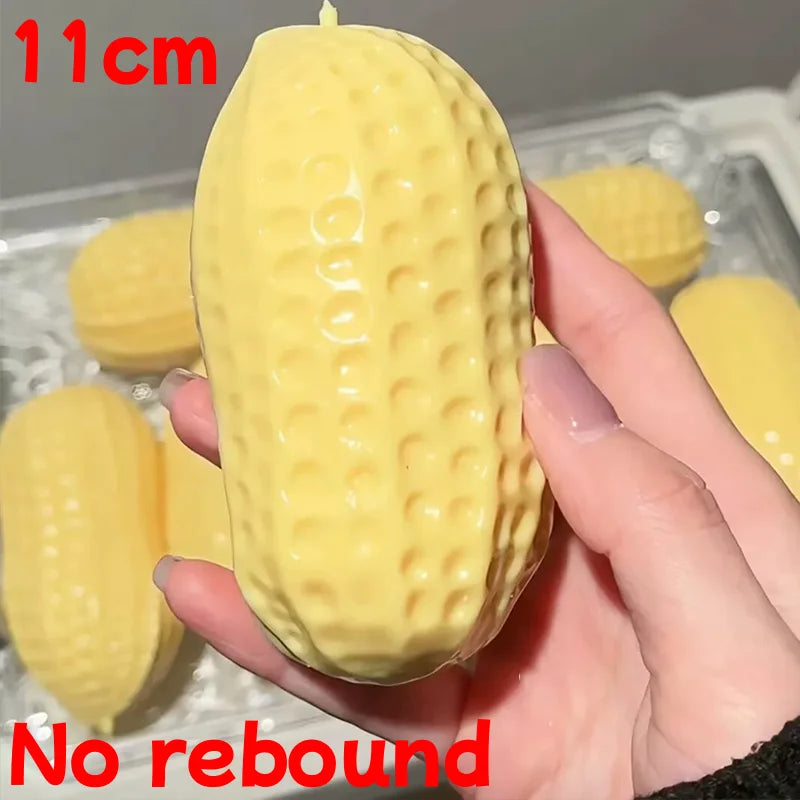 Buttery-Soft Squishy Peanut Stress Ball