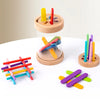 Wooden Color Sorting Toy for Toddlers – Montessori Fine Motor Skills Game