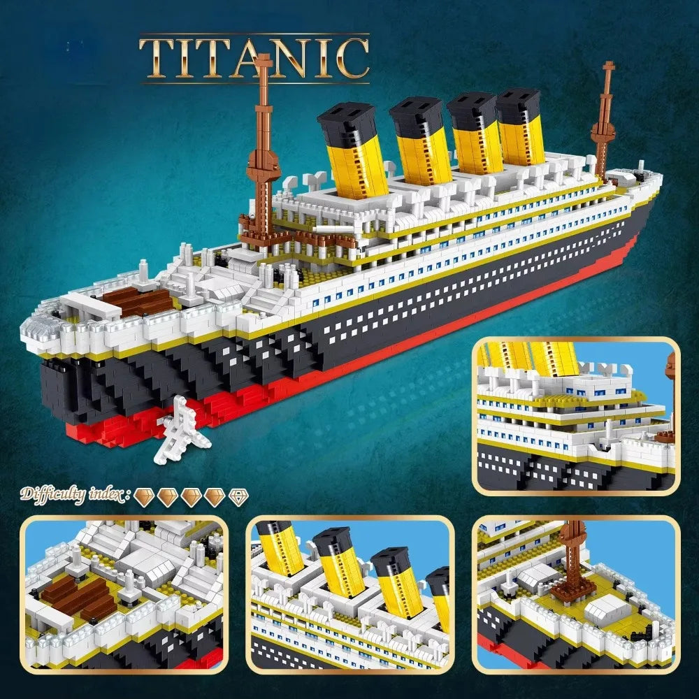 Titanic Cruise Ship Model Building Blocks Set