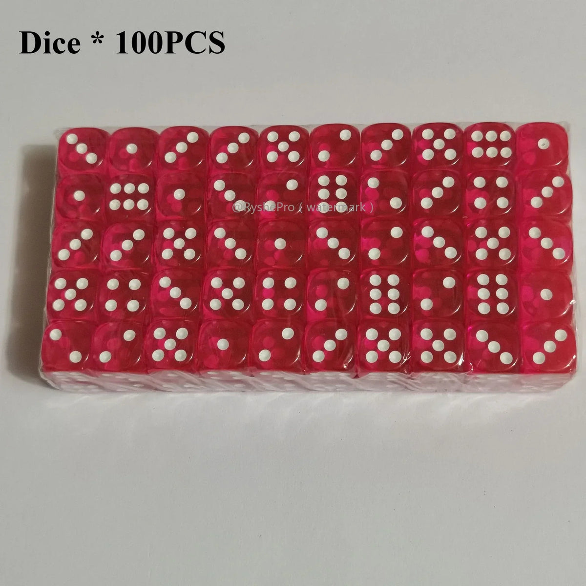 Acrylic Dice Set – 100 Colorful 14mm Dice for Games, Parties & Learning