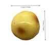 A smooth, yellow potato-shaped stress ball or fidget toy.