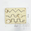 Montessori Wooden Busy Board Parts DIY Sensory Activity Set