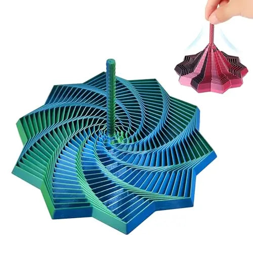 3D Fidget Star with Mesmerizing Whirl Motion