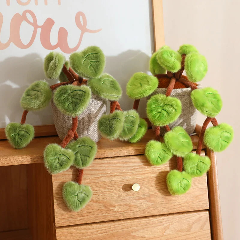 Lifelike Pothos Plush Plant – Soft Home Decor Accent