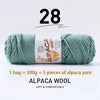 Luxurious Alpaca Wool Blend Yarn — 500g Thick Knitting Yarn
