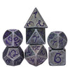 Premium Metal Polyhedral Dice Set with Dragon Font