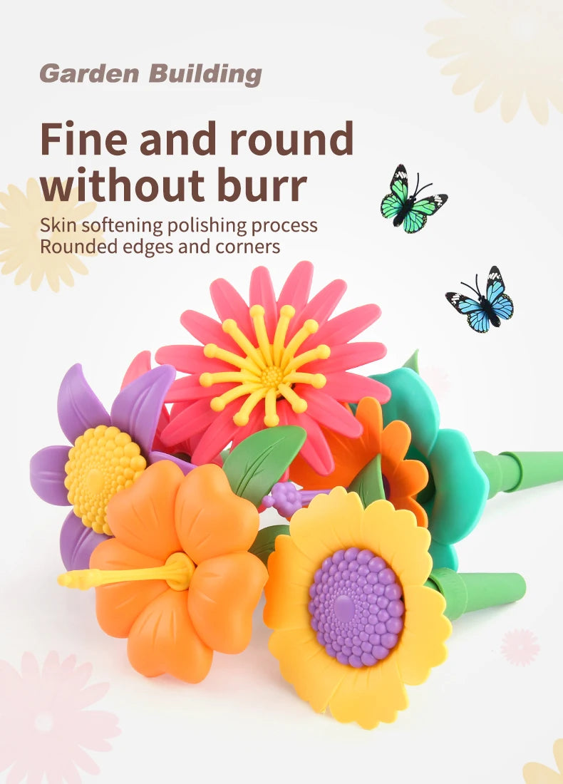 STEM Flower Garden Building Toy Set for Kids