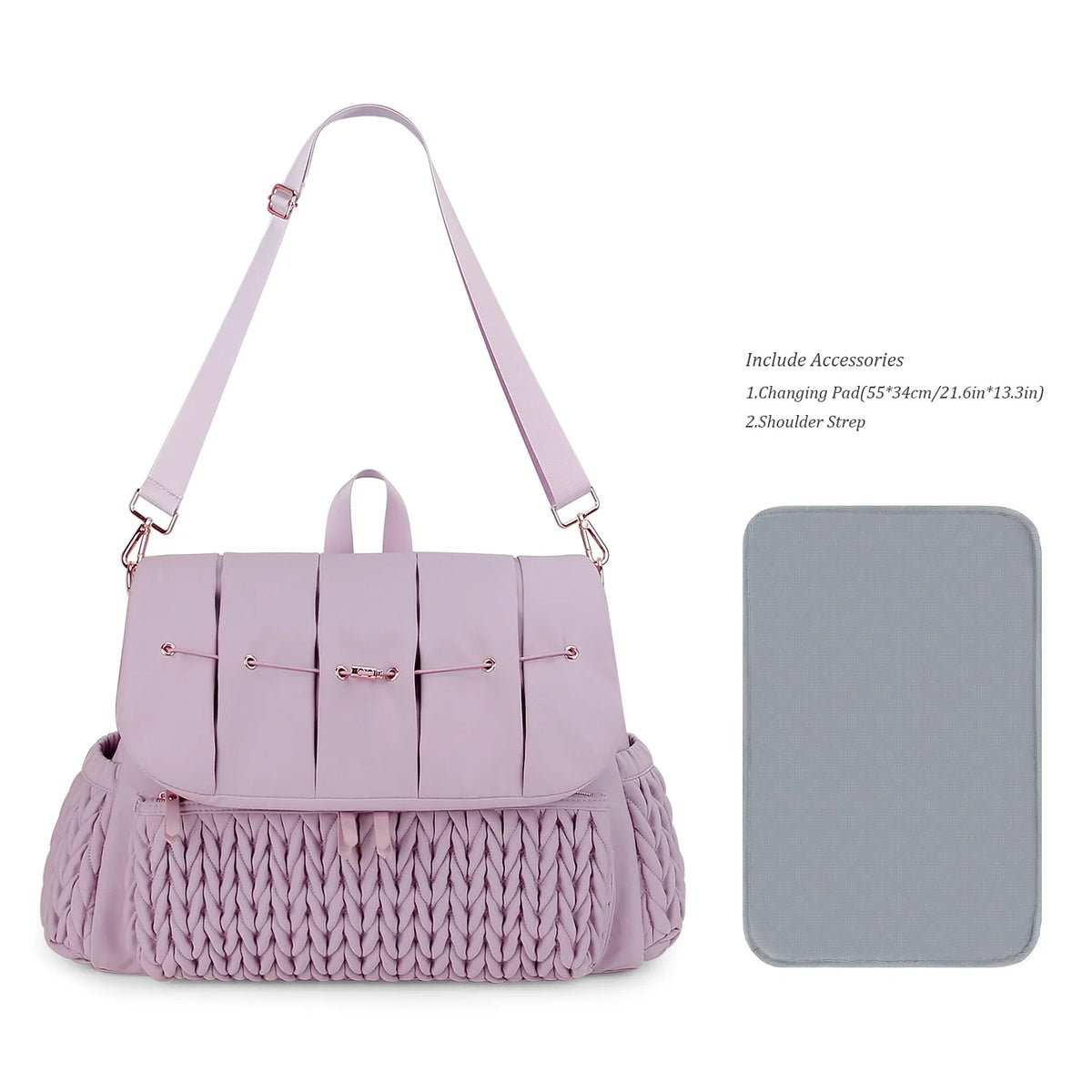 Large Capacity Waterproof Diaper Bag Tote