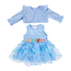 Adorable Baby Doll Clothing Set with Coat and Dress