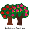 Felt Fruit Tree Puzzle – Color & Number Learning Toy for Kids
