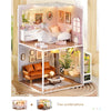 DIY Wooden Miniature Dollhouse Coffee Shop Kit