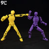 Anime-Style Articulated Dummy Figure with Display Stand