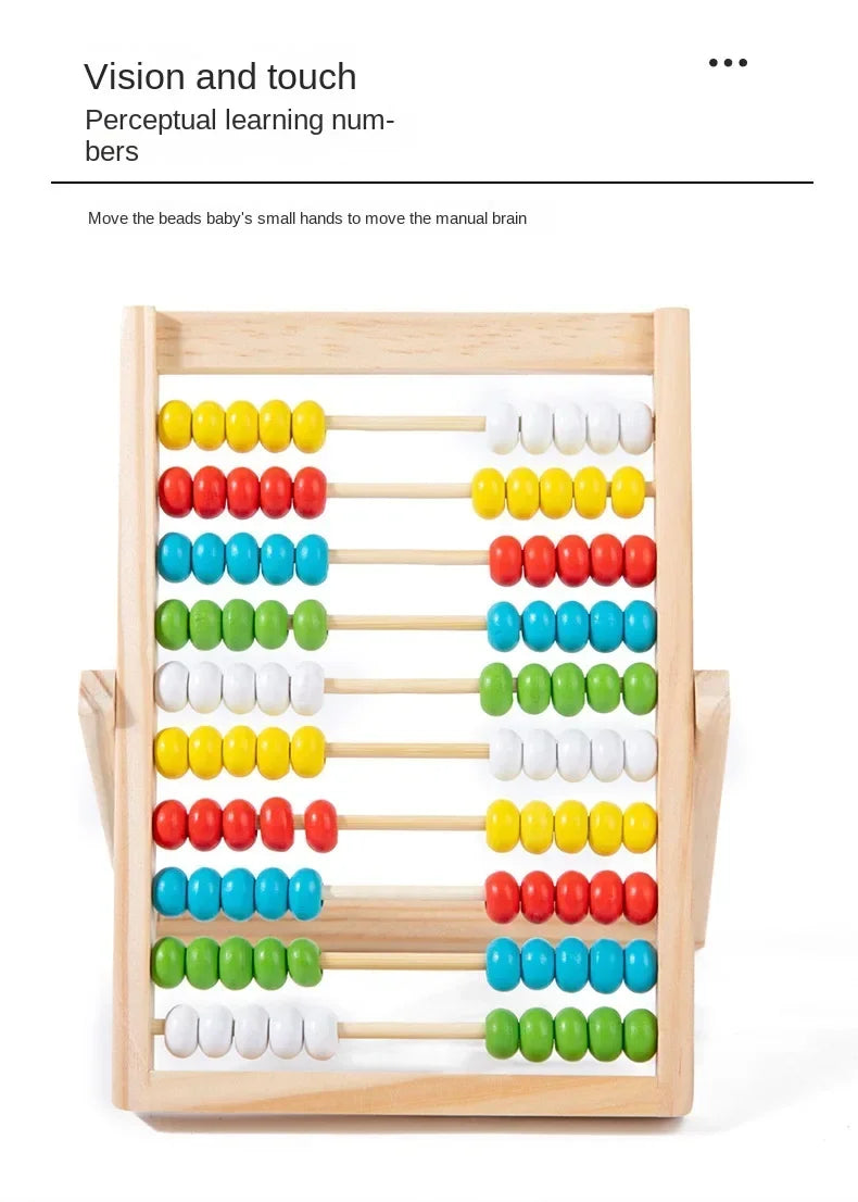 Classic Wooden Abacus with 100 Beads - Educational Counting Toy for Kids
