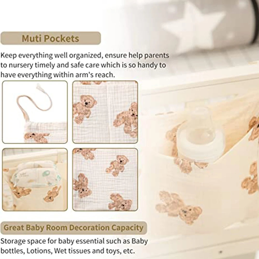 Hanging Nursery Diaper Caddy Organizer for Baby Essentials