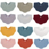 Cotton Baby Bibs with Burp Cloth – Soft Solid Color Bandana Scarf