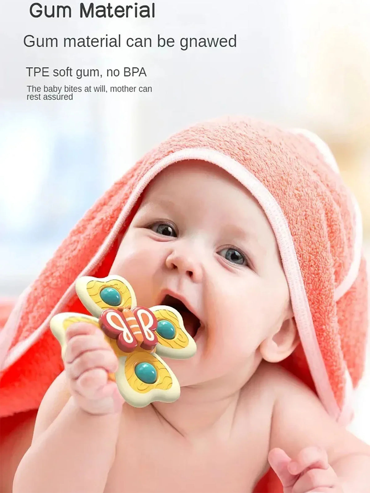 Insect-Themed Suction Cup Bath Toys for Toddlers