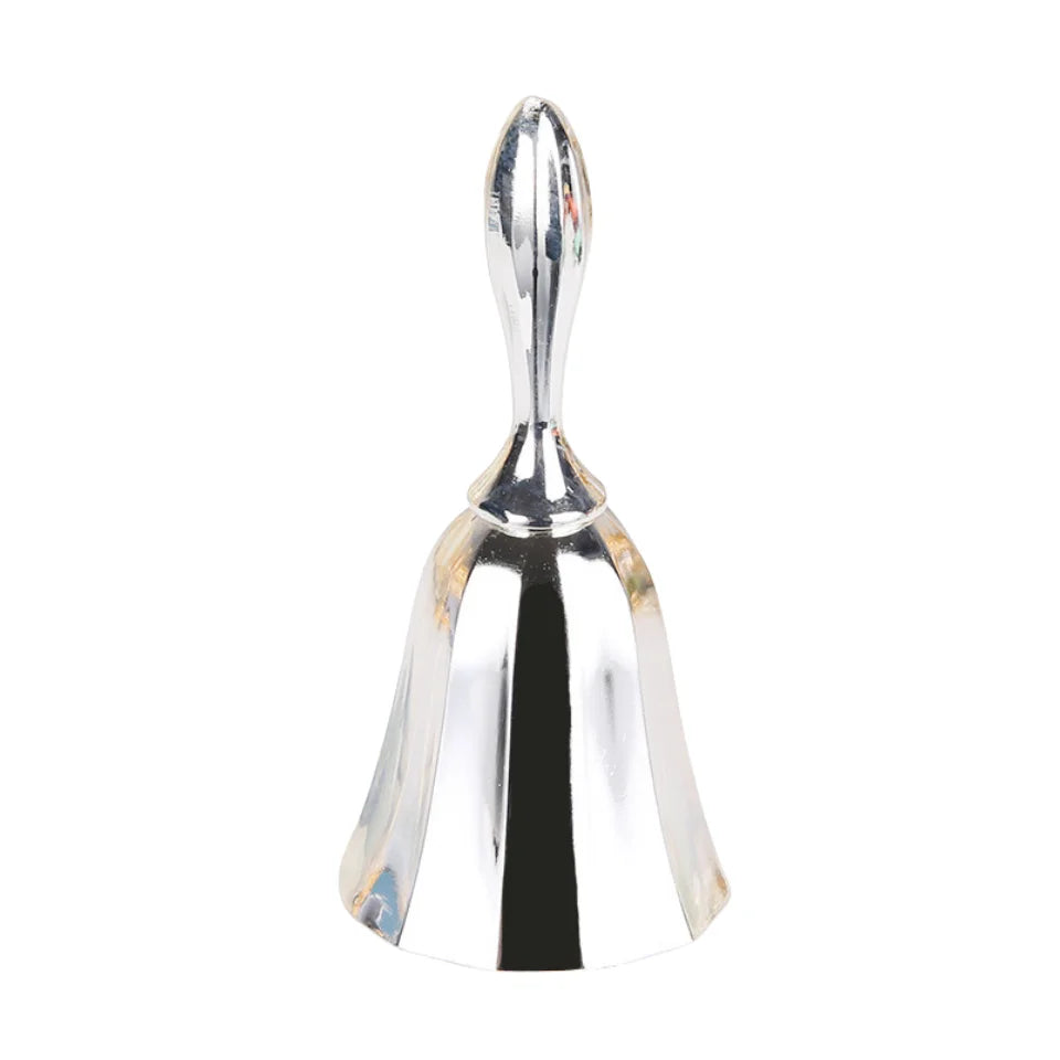 Classic Metal Hand Bell with Comfort Grip Handle