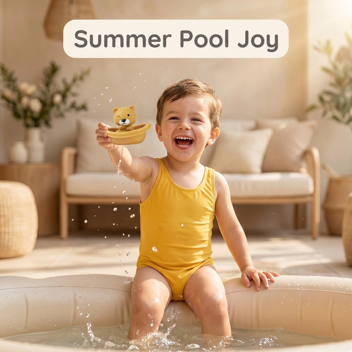 Silicone Baby Bath Toy Set for Sensory Water Play