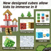 New designed cubes allow kids to immerse in it, featuring strong magnets and smooth edges for building.