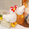Adorable White Chicken Plushies – Soft Farm Animal Stuffed Hen & Rooster Set