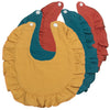 Soft Muslin Cotton Baby Bibs (3-Pack) with Snap Closure