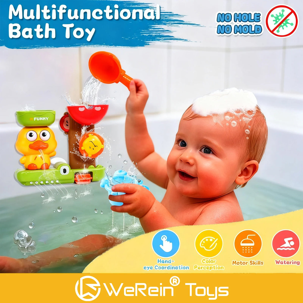 Adorable Yellow Duck Bath Toy for Toddlers