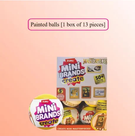Box of Zuru Mini Brands Create Masterpieces series 5 blind balls