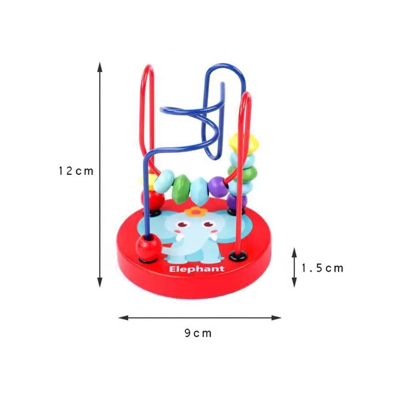 Montessori Wooden Bead Maze Toy for Toddlers