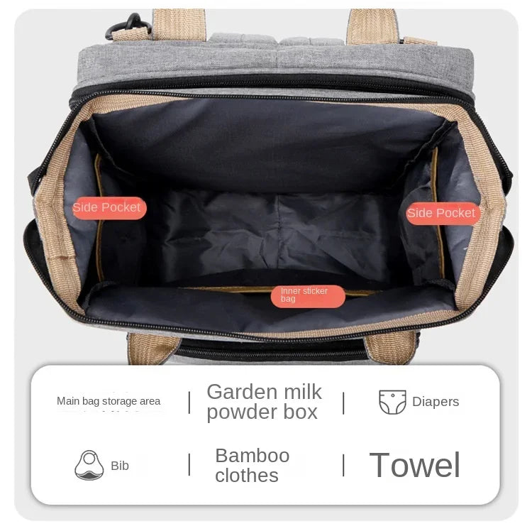 Large Capacity Diaper Bag Backpack with Changing Mat
