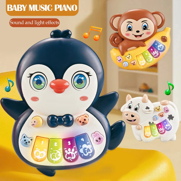 Interactive Musical Piano Toy with Animal Friends