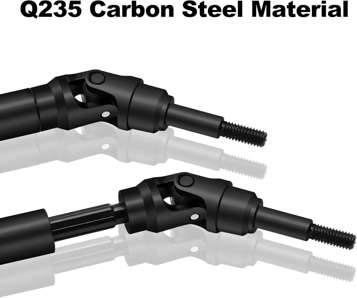 Heavy-Duty Steel Driveshaft Set for 1/10 RC Trucks