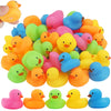 Multicolor Mini Rubber Ducks – Fun Bath Toys & Party Favors