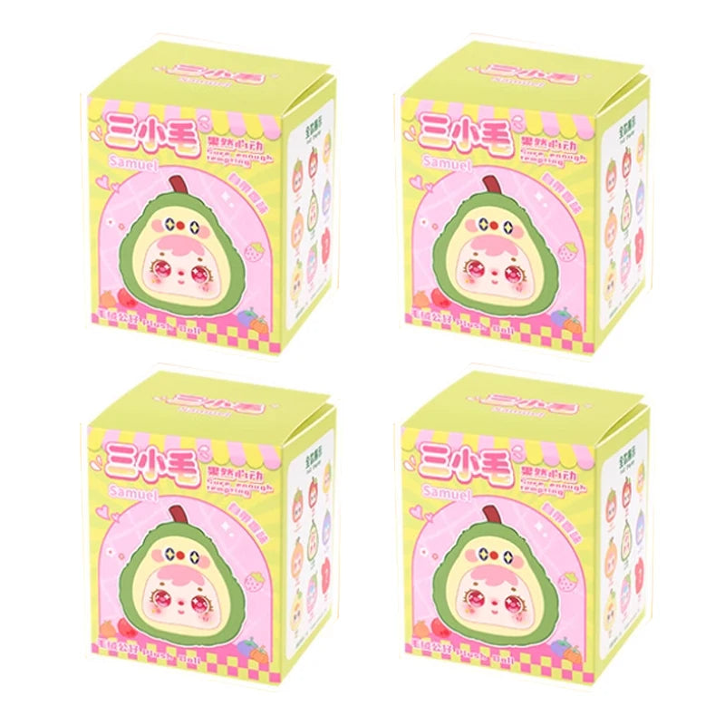 Samuel Heartbeat Plush Fruit Style Keychain Blind Box