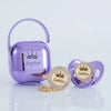 Personalized Rhinestone Pacifier & Clip Gift Set with Box