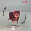 Rotating Cat Figurine Desk Decor